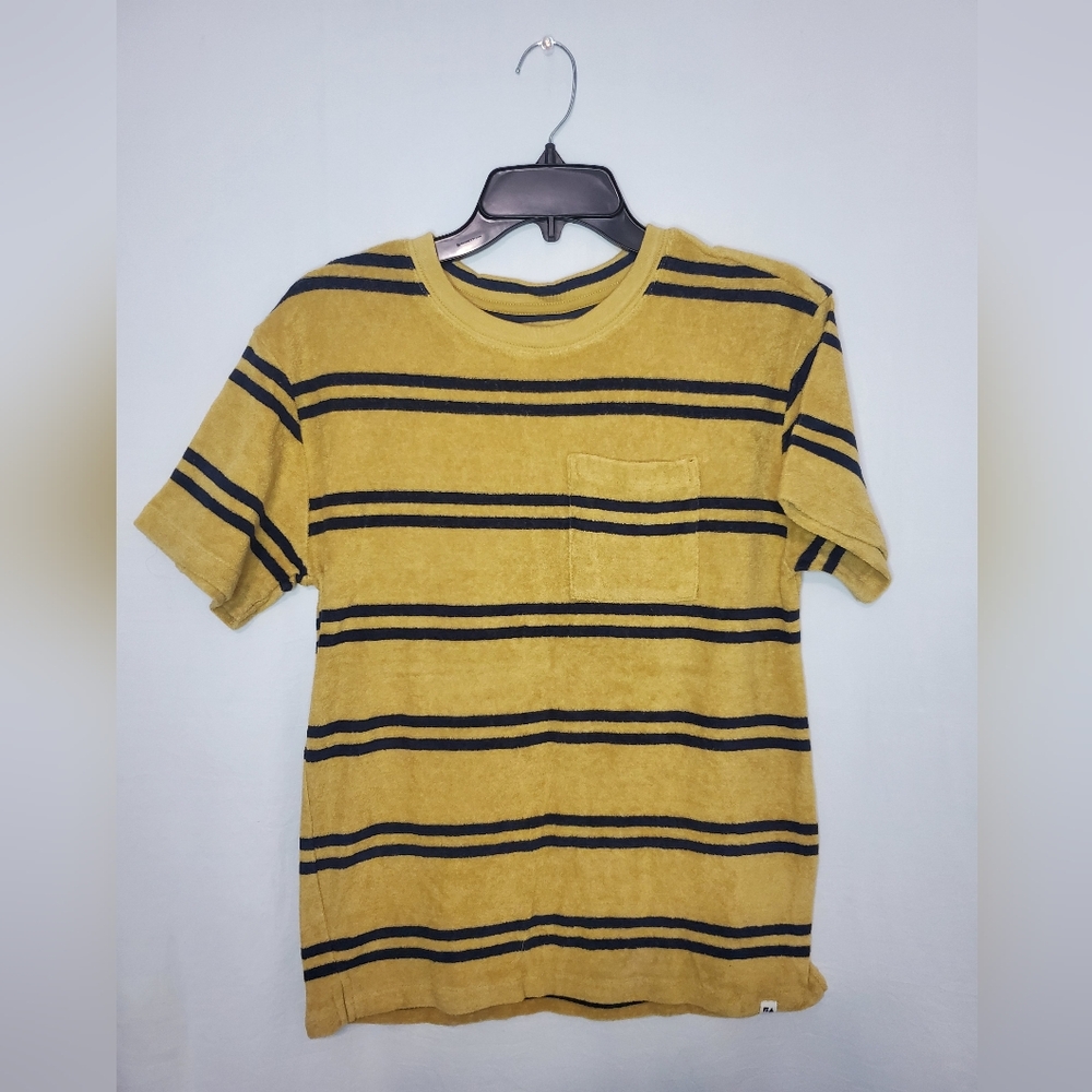 Pre-Owned Yellow and Black Free Assembly Short Sleeve Shirt  Size XL (14/16)